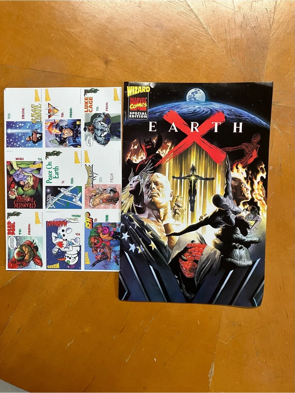 Vintage Wizard Comic Magazine Lot 7 Mags 2 Polybags Star Wars Earth X Promo